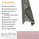 U-Profil aus Aluminium Riffelblech Quintett 5/6,5 mm Kanal Profil